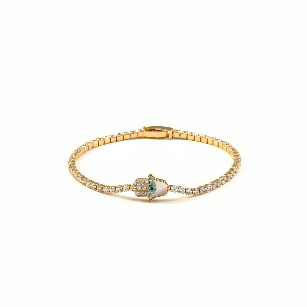Lumière Hamsa Tennis Bracelet