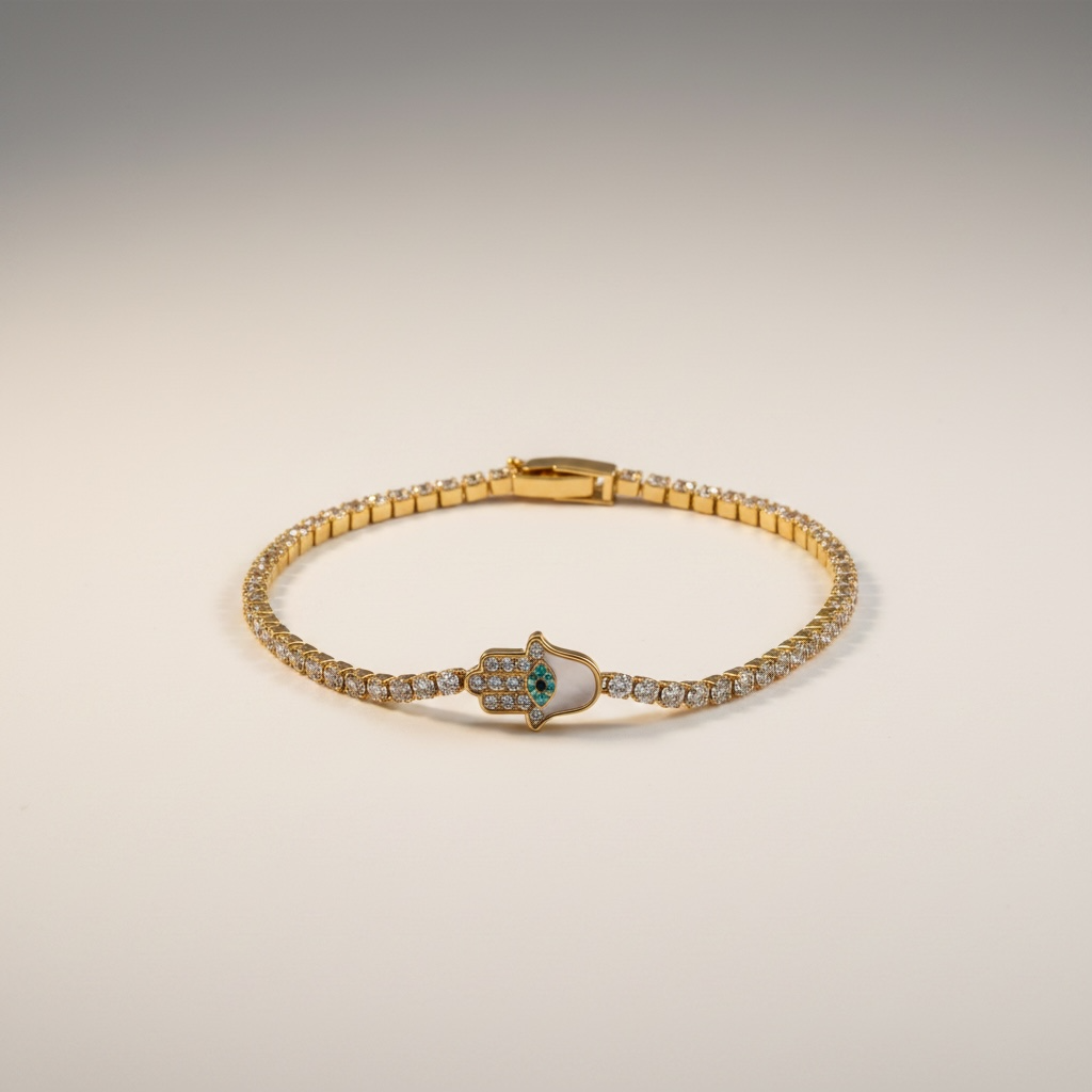 Éternelle Hamsa Bracelet - 18k gold plated