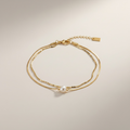 Perle Élégante Bracelet - 18k gold plated