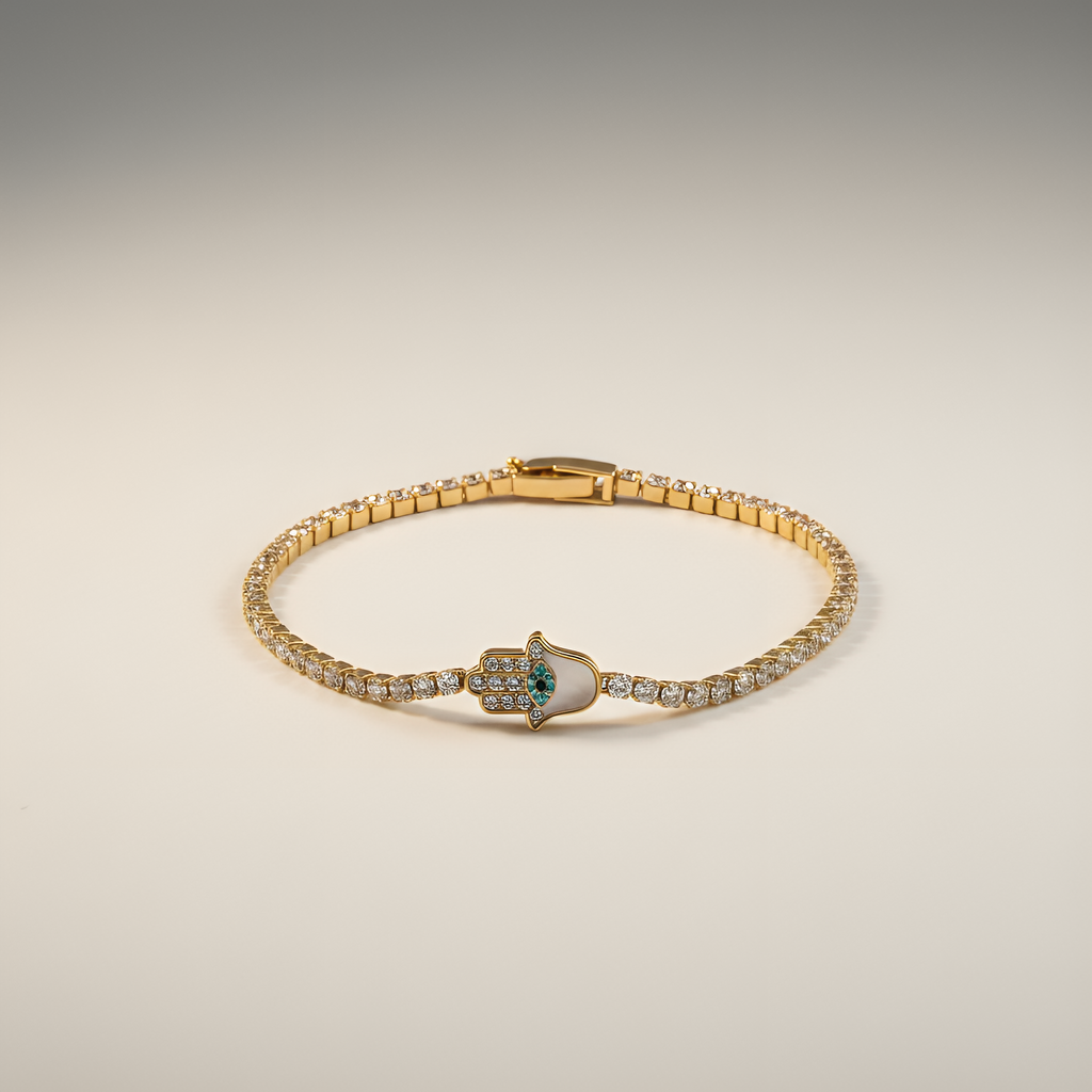 Lumière Hamsa Tennis Bracelet