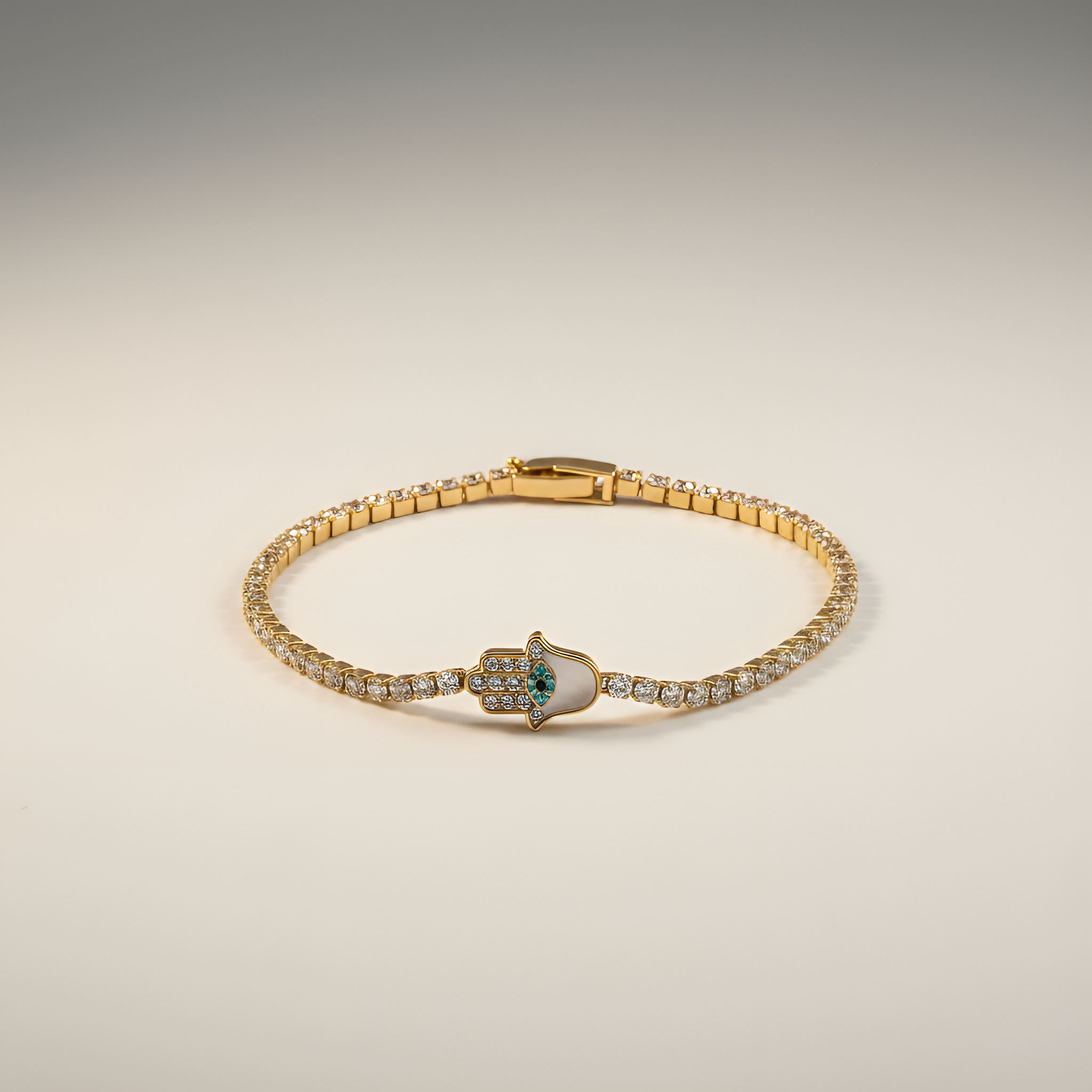 Lumière Hamsa Tennis Bracelet