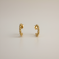 Éclat Beaded Gold Hoops