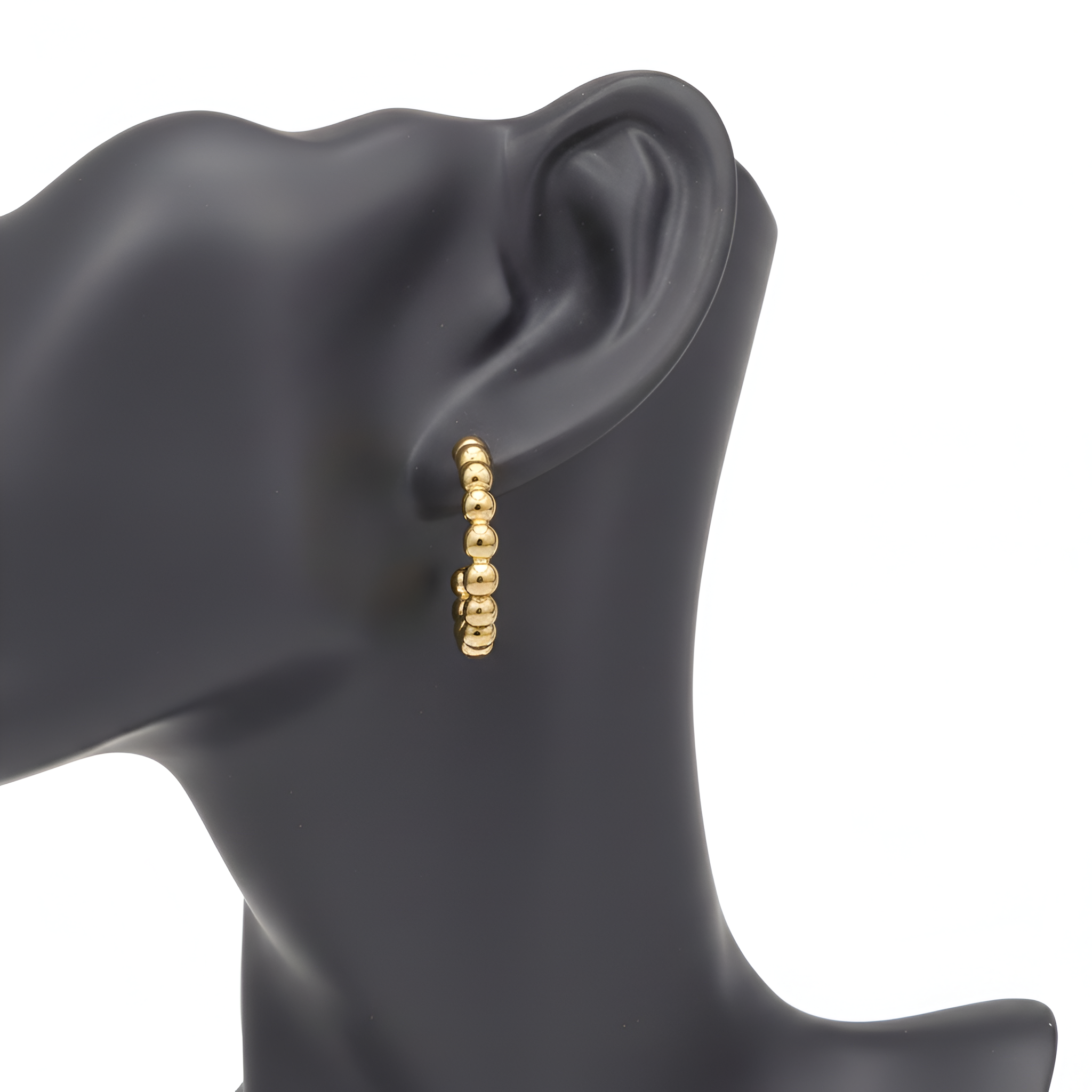 Éclat Beaded Gold Hoops