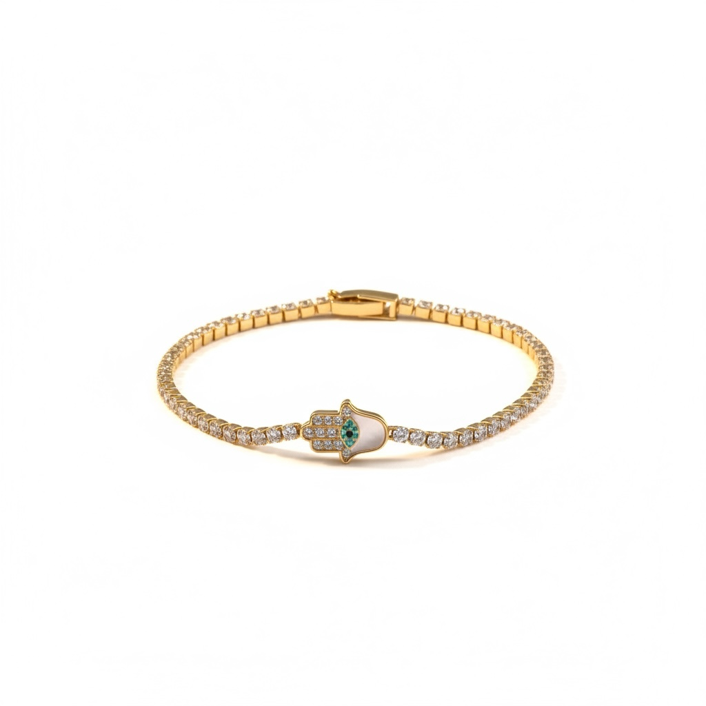 Éternelle Hamsa Bracelet - 18k gold plated