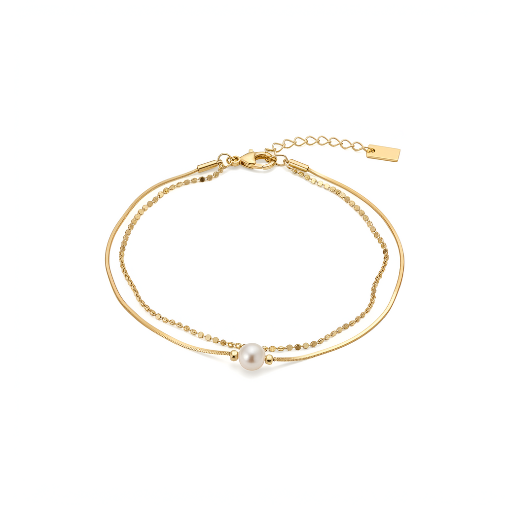 Aura Layered Pearl Bracelet