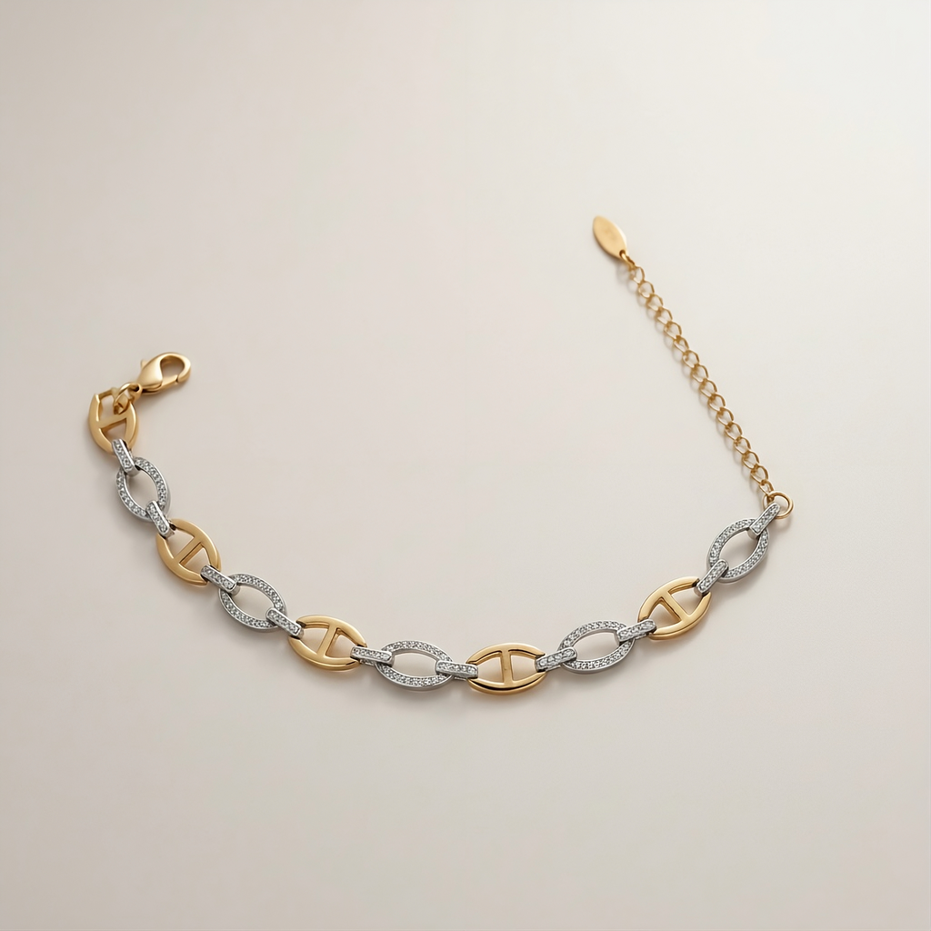 Céleste Radiant Dual-Tone Bracelet