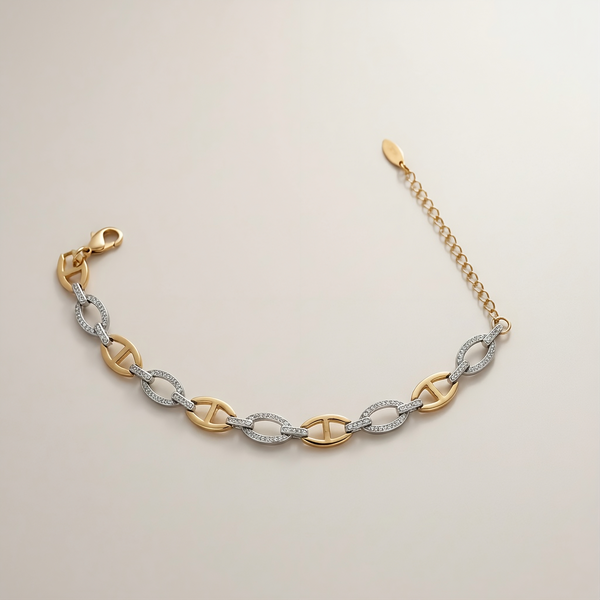 Céleste Radiant Dual-Tone Bracelet