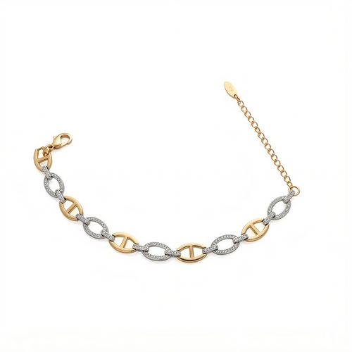 Céleste Radiant Dual-Tone Bracelet